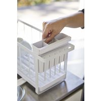 tower（タワー） スリムツーウェイ水切りワイヤーバスケット ホワイト 1個 山崎実業 【送料無料】