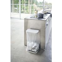 ルーチェ 横開き分別ゴミ袋ホルダー ホワイト 1個 山崎実業