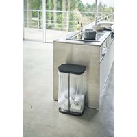 ルーチェ 横開き分別ゴミ袋ホルダー ブラック 1個 山崎実業