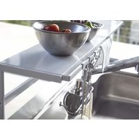 tower（タワー） 伸縮キッチンサポートラック ホワイト 1個 山崎実業 【送料無料】