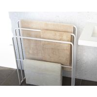 tower（タワー） 横から掛けられるバスタオルハンガー 3連 ホワイト 1個 山崎実業 【送料無料】