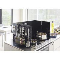 tower（タワー） 伸縮レンジガード ブラック 1個 山崎実業 【送料無料】