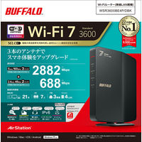 バッファロー 無線LAN親機11be/ax/ac/ ブラック　WSR3600BE4P/DBK WSR3600BE4P/DBK 1個（直送品）