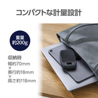 スマホスタンド 卓上 折り畳み 無段階角度調整 高さ調整可 ブラック PWDSCHAMBK エレコム 1個（直送品）