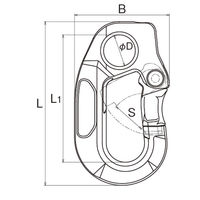 浅野金属工業 スナップフック/サイズ・規格/3SH AK18317 1個（直送品）
