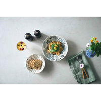 アイトー プレート 16cm M フラワーパターン 磁器 美濃焼 黒 463096 1個（直送品）