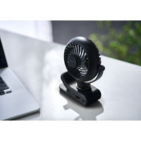 アイリスオーヤマ ポータブルファン クリップ式 PF-C2501-B 1個