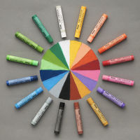 ぺんてる クレヨン ART CRAYON アートクレヨン 単色 グレー PTACT133 1セット（1本×10）