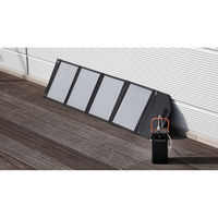 TOHO 大容量コンパクトバッテリー&ソーラーパネルセット ブラック a3448210 1台（直送品）