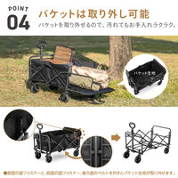 武田コーポレーション アウトドアワゴン リアオープン ROW25-46 1箱(1個入)（直送品）