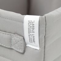 キルティング収納BOX(S) グレー LAKOLE/ラコレ