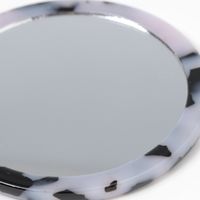 ケース付きマーブルミラー ブラック LAKOLE/ラコレ