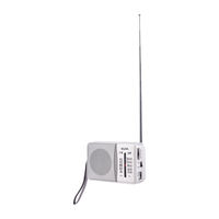 【ラジオ】朝日電器 ELPA 電池長持ちコンパクトラジオ 防災 ER-C58 1個