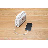 CITIZEN（シチズン）手動発電機内蔵防災クロック　縦152×横179×奥行68mm　1個