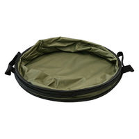 セーフラン安全用品 集草ガーデンバッグ(スプリング自立式) φ46x55cm 容量約91L カーキ C0109-91L 1個（直送品）