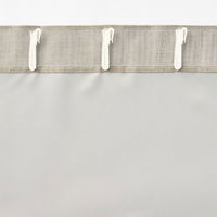 無印良品 防炎 遮光性 二重織りノンプリーツカーテン 幅100×丈178cm用 アイボリー 良品計画（わけあり品）