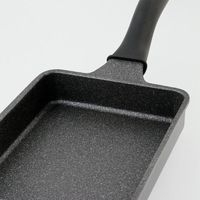 LIVPLUS 玉子焼き器 13×18cm ガス火専用 軽量 ブラック NMー387 1個