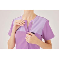 【再検品商品】フォーク レディーススクラブ 7079SC 7079SC-12-L 1枚　スクラブ（わけあり品）