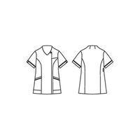 【再検品商品】LAURA ASHLEY（ローラアシュレイ） スクラブ レディス 半袖 ローズ／ピンク L LW612-22 1枚（わけあり品）