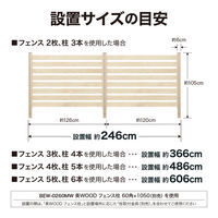 タカショー シンプルボーダーフェンス BEW-FE894MW/4 1セット(4枚入)（直送品）