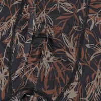 メンズ リーフ柄プリントボクサーパンツ L ブラック LAKOLE/ラコレ