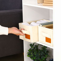 不二貿易 LB キャンバス調インナーボックス クォーター2Pセット 67319 1個（わけあり品）