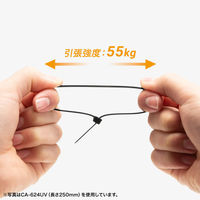 サンワサプライ  結束バンド（屋外用・耐候性・長さ300mm・幅7.6mm・50本入り） CA-625UV（直送品）