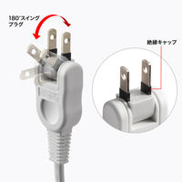 サンワサプライ  回転タップ（AC4個口＋Type-C＋USB-A・PD20W・ホワイト） TAP-B113UC-2W（直送品）