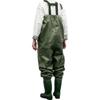 フェアストーン 完全防水 胴付長靴 チェストハイウェーダー wdlong GREEN 27.0cm 1足（直送品）