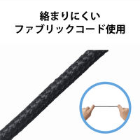 ヘッドセット 耳掛けタイプ USB接続 マイク搭載 両耳 軽量 ブラック HS-EH02UBK エレコム 1個（直送品）