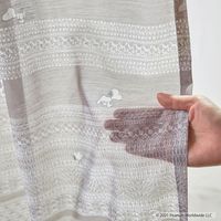 スミノエ PEANUTS レースカーテン スヌーピークロッシェ 100×198cm 4549781264554 1枚（直送品）