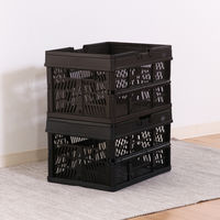 不二貿易 折りたたみコンテナ L BK 86450 1個