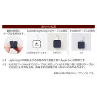 リヒトラブ ケーブルホルダー ブラック A7758-24 1セット(2個)（直送品）