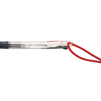 ゼブラ 油性ボールペン クリップ-オンスリム 4色 0.7mm 透明軸 B4A5-C 10本