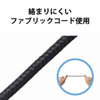 ヘッドセット 耳掛けタイプ USB接続 マイク搭載 片耳 左耳用 軽量 ブラック HS-EH01UBK エレコム 1個（直送品）