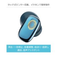 グリーンハウス 完全ワイヤレスステレオイヤホン ファブリック ホワイト GH-TWED-WH 1個