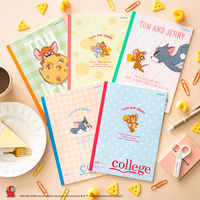 日本ノート ノート トムとジェリーチーズパーティー セミB5 6.5mm30枚5柄セット U18905 1パック