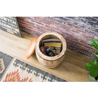 宮武製作所 MASALA（マサラ） 樽型スツール 座面レザー CH-L3650 1脚（直送品）