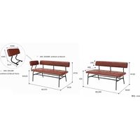 市場 anthem アンセム LDベンチ 2台 肘パーツ セット ブラウン ANC-3050BR×2/ANC-3051BR 1セット（3点入）（直送品）