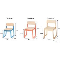 市場 PLETO キッズウッドチェア L ナチュラル PLC-3246NA-4 1セット（4脚入）（直送品）