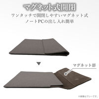 エレコム マグネットフラップインナーケース/13.3inch/ネイビー BM-IBMF13NV 1個