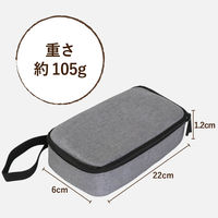 エレコム ガジェットポーチ/大容量/カジュアル/グレー BMA-F01XGY 1個（直送品）