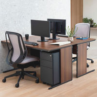 アール・エフ・ヤマカワ ワークデスク2 片袖机 幅1200×奥行700×高さ700mm ナチュラル GZWC2-1270NA　1台（2梱包）