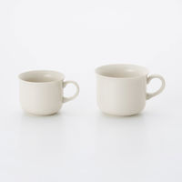 【まとめ買いセット】 無印良品 磁器ベージュ カップ 大 約330ml 1箱（6個入） 良品計画