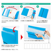 リヒトラブ(LIHIT LAB.) AQUA DROPs ドキュメントファイル A4 赤（レッド） A5056-3