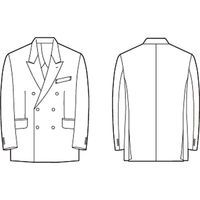 チクマ オーセンティック/ユキトリヰ ダブルジャケット YH2100-1-B6（直送品）