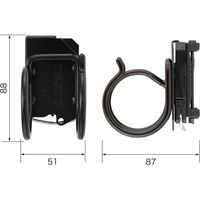 TJMデザイン 着脱式工具ホルダースチール ハンマー横 SFKHI-HH 1個
