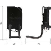 TJMデザイン 着脱式工具ホルダースチール ラチェット SFKHI-R 1個