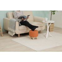 不二貿易 ミニファブリックスツール ラウンド オレンジ 16443 1脚（直送品）