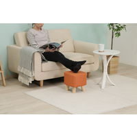 不二貿易 ミニファブリックスツール スクエア オレンジ 16447 1脚（直送品）